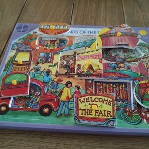 Vtg 1992 Little Golden Sight 'N Sound  Sounds Of The Fair Puzzle Tested Working